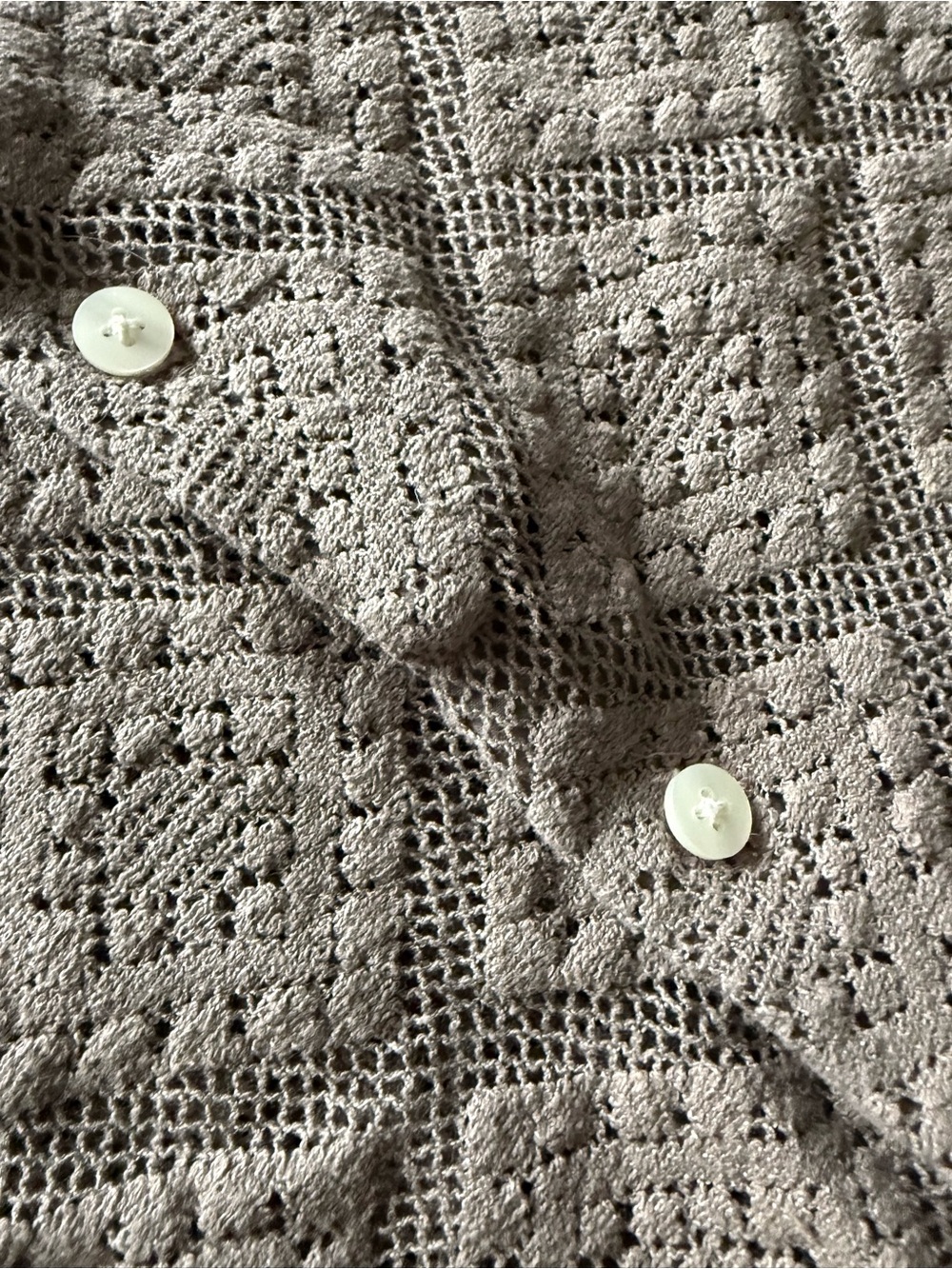 H&M knit boho styled short sleeve button up - Picture 6 of 7